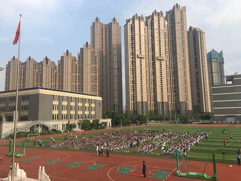 学生疏散集合完毕